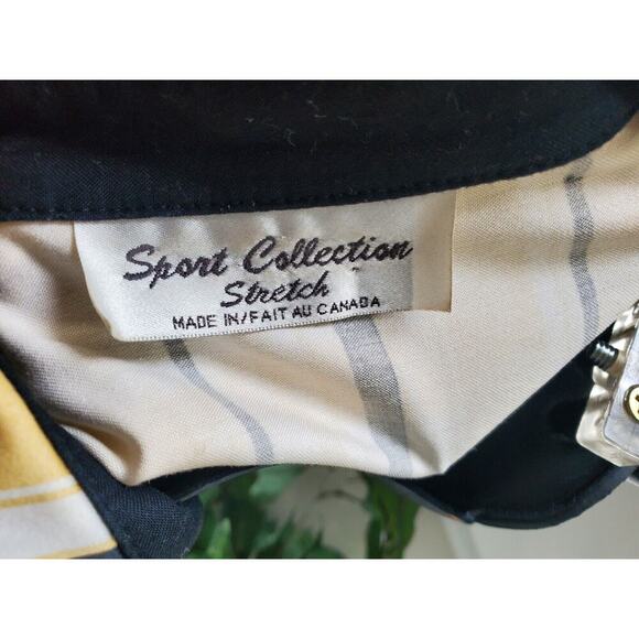Sport Collection Striped Long Sleeve Collared Shirt & Pant 2 Piece Suit Size M - Picture 8 of 12